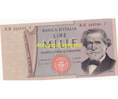 Banconote Anni 70.Giuseppe Verdi.