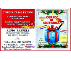 Aiuto per lezioni diChitarra  retribuzione oraria €25