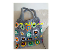 Borse all'uncinetto, nuove, fatte a mano