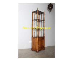 Antica libreria etagere Luigi Filippo  1860 noce