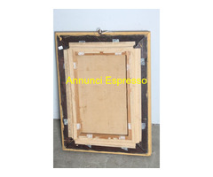 Antico dipinto olio su tela epoca XIX