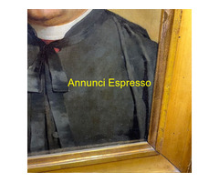 Antico dipinto olio su tela epoca XIX