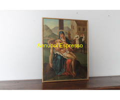 Antico dipinto fiammingo epoca XVIII olio su tavol