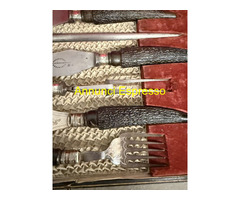 Servizio coltelli da arrosto argento sheffield
