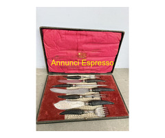 Servizio coltelli da arrosto argento sheffield