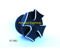 07-28HG TAPPO SERBATOIO CROCE NERA per Harley