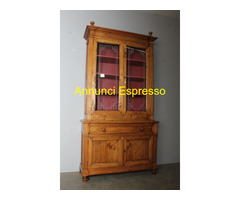 Antica credenza vetrina Liberty 1920 . restaurata