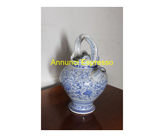 Antico Versatoio da farmacia in maiolica XVIII sec