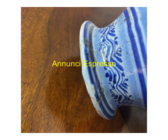Antico Versatoio da farmacia in maiolica XVIII sec