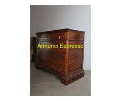Antico cassettone Carlo X noce massello 1830