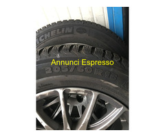 N. 4 GOMME INVERNALI MICHELIN CON CERCHI IN LEGA