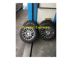 N. 4 GOMME INVERNALI MICHELIN CON CERCHI IN LEGA