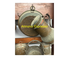 Antica ramaiola in legno '900 con 8 rami antichi