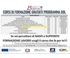 CorsoCORSI GRATUITI PROGETTO GOL ACCONCIATURA/ESTETICA/AMMINISTRAZIONE
