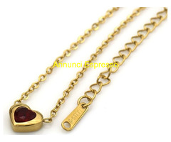 Collana in acciaio Cuore 40-45cm