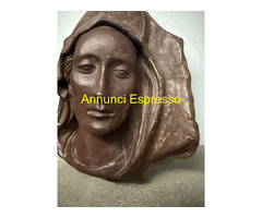 Antica scultura in terracotta brunita, Vergine
