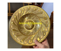 Antico piatto maiolica a Lustro oro  Cantagalli