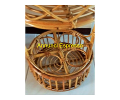 Tavolino Bar bambu vintage anni' '60 con un lungo