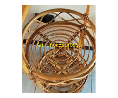 Tavolino Bar bambu vintage anni' '60 con un lungo