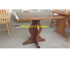 Tavolo fratino in pino grezzo