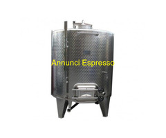SERBATOIO ACCIAIO INOX 2000 LITRI COMPLETA