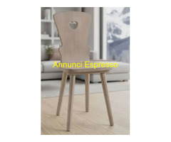 Sedie tirolesi  finitura grezzo