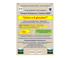 Calcio a 8: Torneo Primavera 2026 a Torino