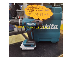 Trapano a percussione Makita + 2 batterie + carica