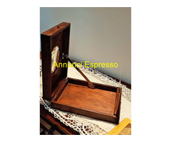 Grafoscopio  ingranditore  vintage  in legno, dime