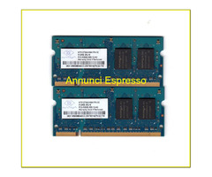 Memoria RAM Nanya 1GB 2X512MB DDR2 PC2-5300S