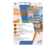 CorsoGRATUITO OPERATORE DEL MAGAZZINO E DELLA LOGISTICA - CREMA