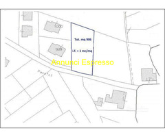 Terreno edificabile mq906 Privato