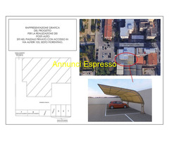 Posto auto coperto mq15 Ristrutturato piano seminterrato