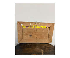 Antico paesaggio olio su tavola 1850, Francia