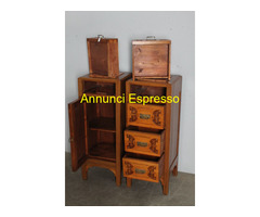 Antica Coppia di comodini credenzini Liberty 1930