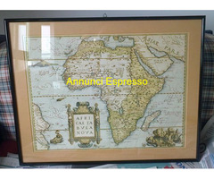 Antiche n°4 mappe emisferi terrestri