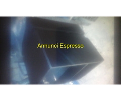 Cassettiera in laminato nero opaco con chiave