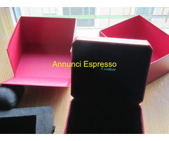 SCATOLA VUOTA+GARANZIA E MAGLIE X OROLOGIO CARTIER