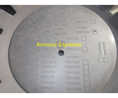 COPRI-CERCHI-COPPE-BORCHIE COL-NERO ORIG LANCIA Y