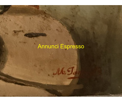 Janotta Michele, olio su tavola '800, Bambino