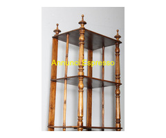 Antica libreria etagere Luigi Filippo  1860 noce