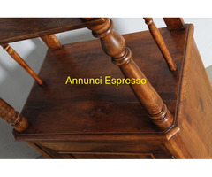 Antica libreria etagere Luigi Filippo  1860 noce