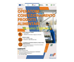 CorsoCORSO GRATUITO OADDETTO AL CONFEZIONAMENTO ALIMENTARE - CODOGNO