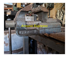 BANCO-Tavolo da officina con morsa acciaio