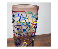 Vaso vintage Vetro Murano XX Enrico Camozzo .