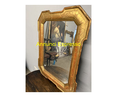 Antica specchiera a vassoio Luigi Filippo, XIX sec