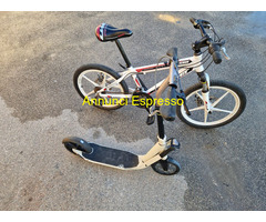 BICI-BIKE BMX -UMT- + MONOPATTINO PIEGHEVOLE X RAG