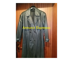 Impermeabile in pelle uomo