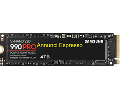 Samsung 990Pro SSD Interno da 4TB NVMe PCI Express