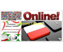 Interprete madrelingua polacco professionista